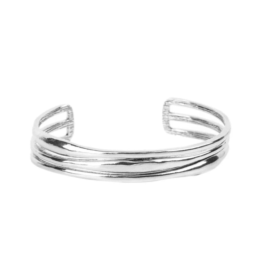 Paparazzi Level With Me Silver Cuff Bracelet
